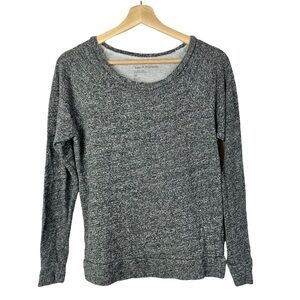 Good HYOUman Gray Scoop Neck Long Sleeve Knit Pullover XS